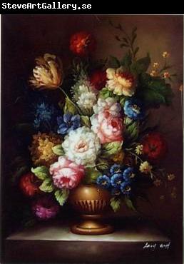unknow artist Floral, beautiful classical still life of flowers.051